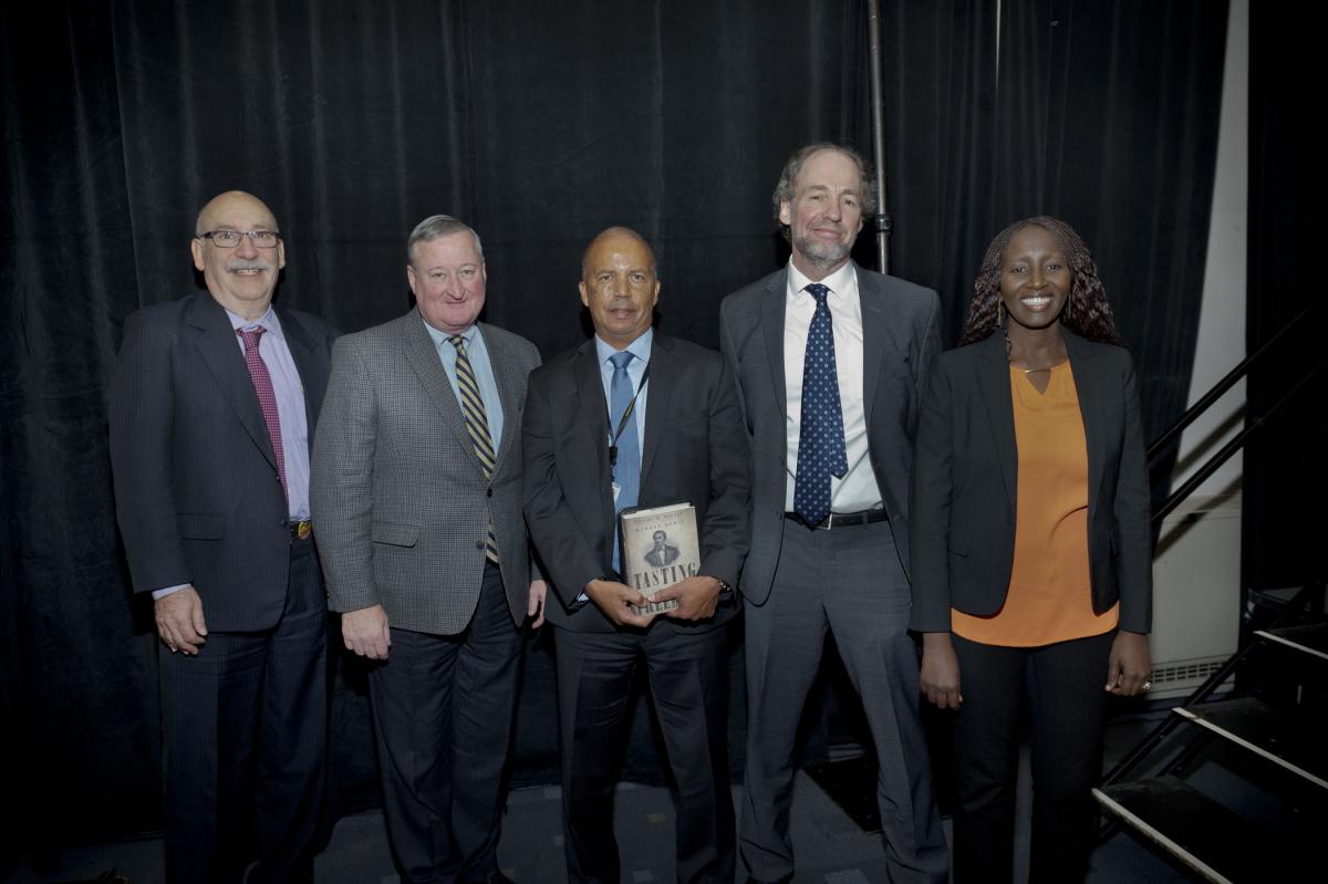 Murray Dubin, Mayor Jim Kenney, Dr. Donald Guy Generals, Daniel R. Biddle and Aminata Sy Murray Dubin, Mayor Jim Kenney, Dr. Donald Guy Generals, Daniel R. Biddle and Aminata Sy