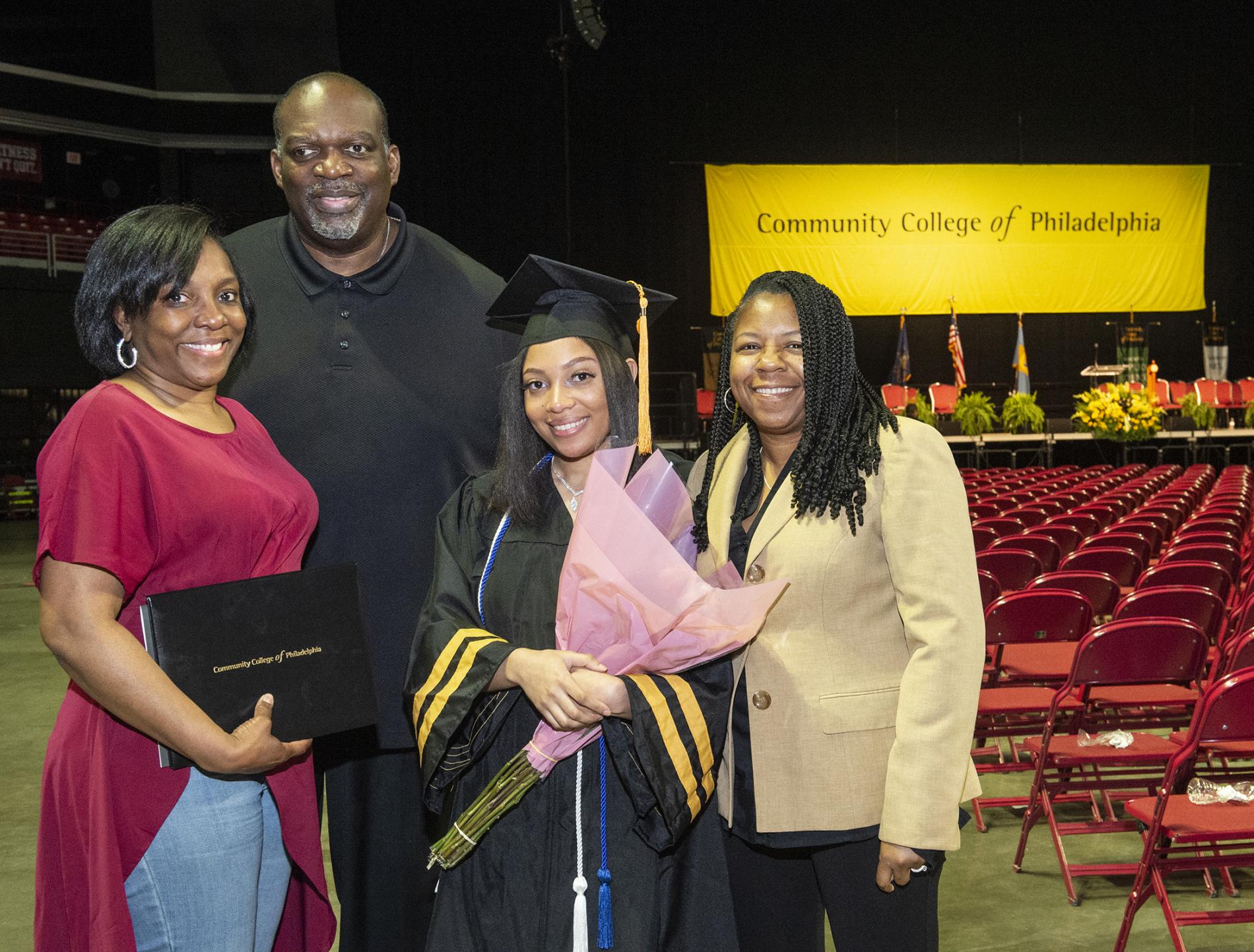 Tahara and family Tahara with her family