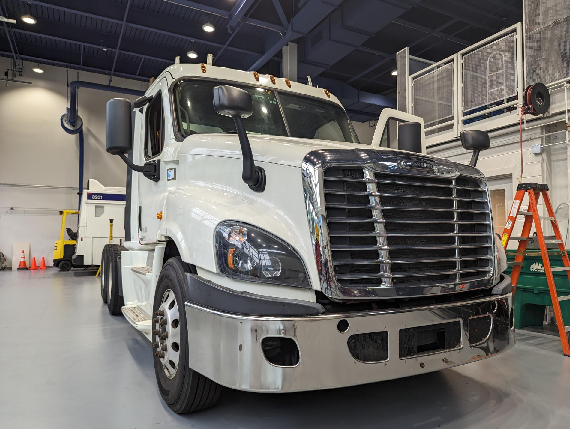 Semi truck in the CATC