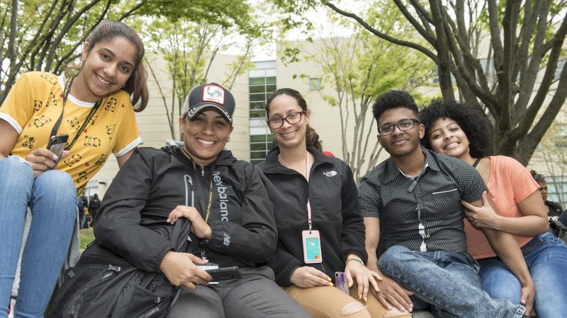 Students Smiling at the Camera