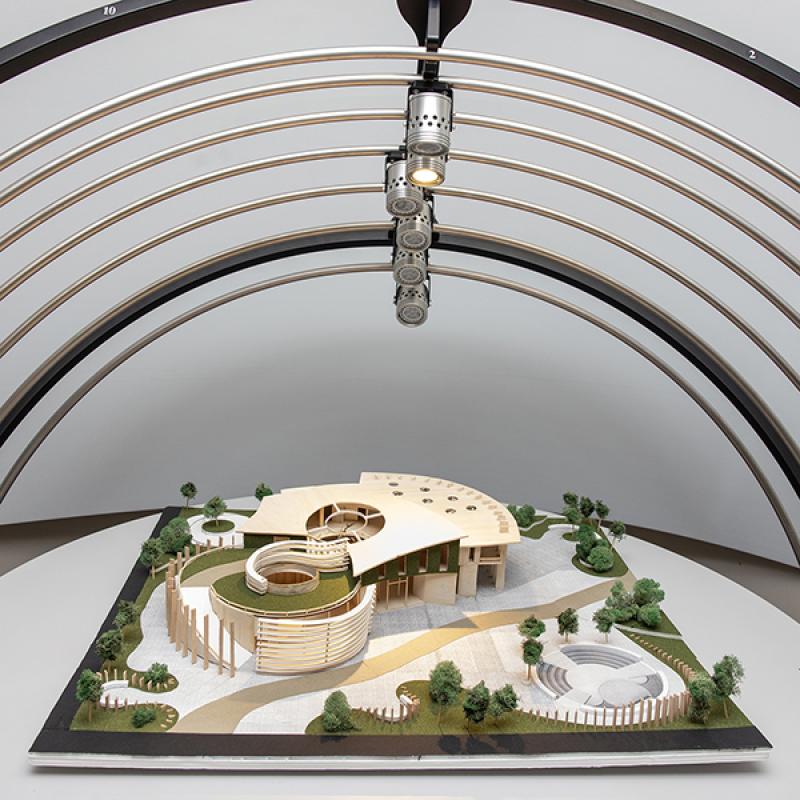 3-D model of students' architectural design