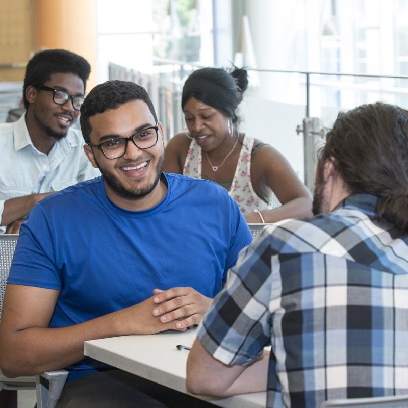 Student smiling 
