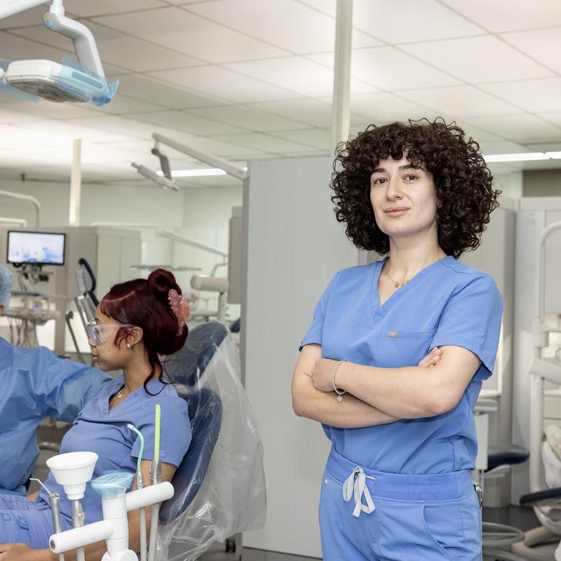 Dental hygiene student