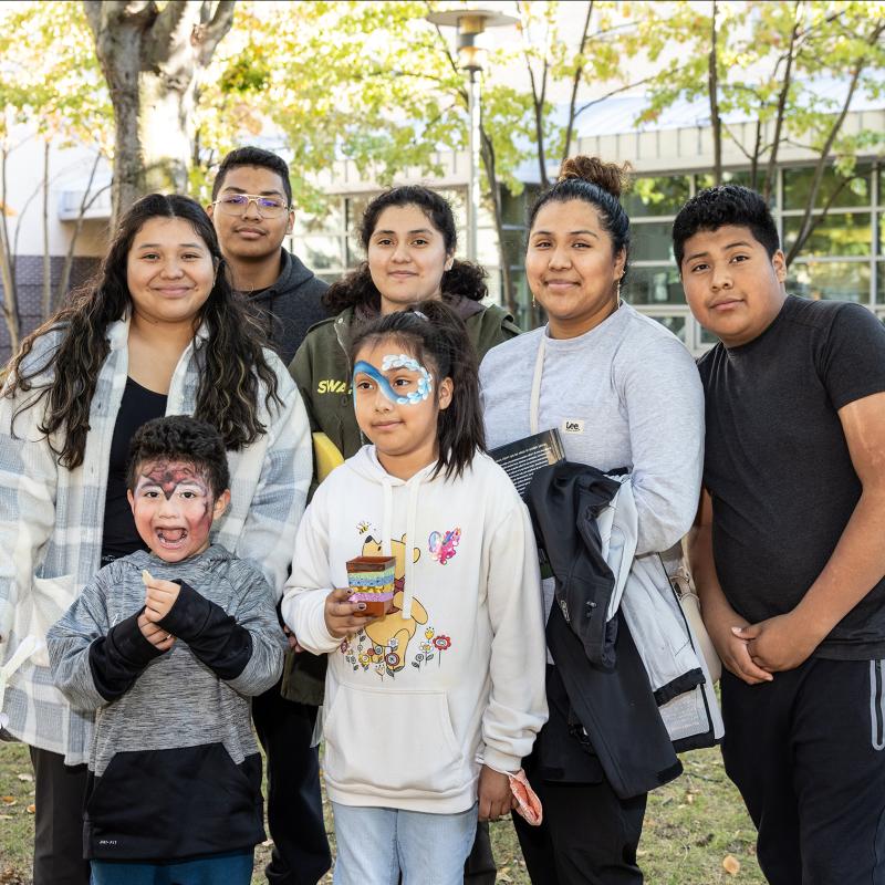 Family on campus
