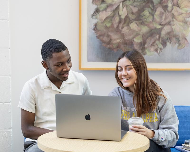 students studying together